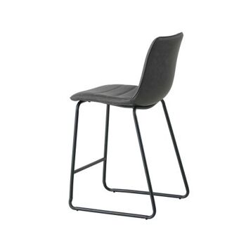 Tabouret de Bar Sorgente Cuir Artificiel Anthracite 6x54.5cm 3