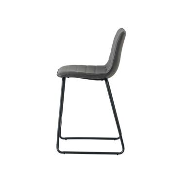 Tabouret de Bar Sorgente Cuir Artificiel Anthracite 6x54.5cm 4