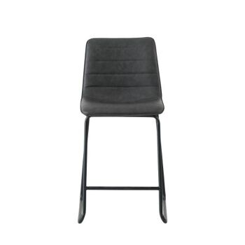 Tabouret de Bar Sorgente Cuir Artificiel Anthracite 6x54.5cm 2