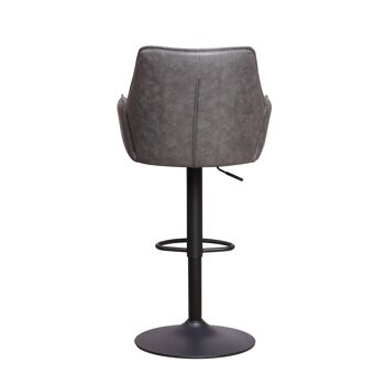 Paris Tabouret de bar Microfibre Anthracite 120x58cm 5