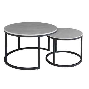 Magnene Table basse Gris 19.4xcm 1