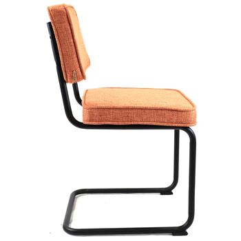 Barasso Chaise de salle à manger Tissu Orange 3