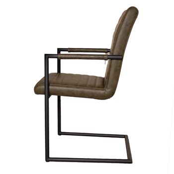 Magliolo Chaise de Salle à Manger Simili Cuir Vert 3