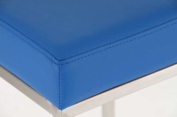 Tabouret de Bar Maloto Cuir Artificiel Bleu 6x37cm 4