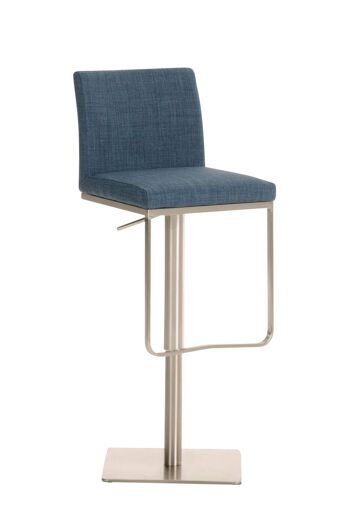 Tabouret de Bar Spineda Tissu Bleu 18x44cm 1