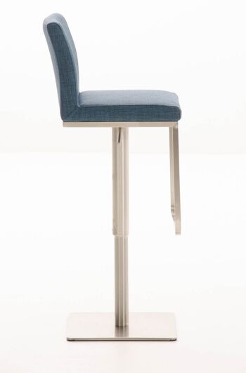 Tabouret de Bar Spineda Tissu Bleu 18x44cm 2