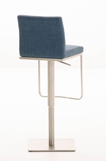 Tabouret de Bar Spineda Tissu Bleu 18x44cm 8