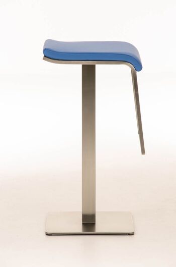 Tabouret de Bar Sicamino Cuir Artificiel Bleu 16x42cm 2