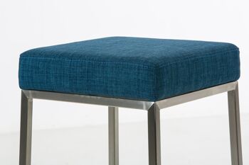 Fornaccio Tabouret de Bar Tissu Bleu 6x37cm 3