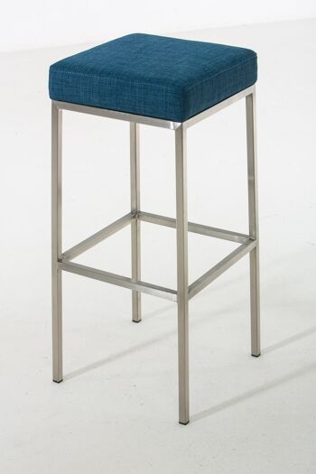 Tabouret Caporosso Tissu Bleu 6x37cm 2