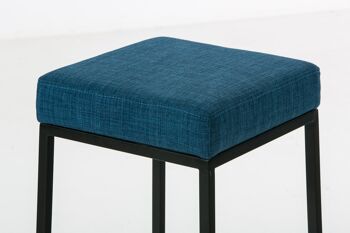 Tabouret de bar Pombia Tissu Bleu 6x37cm 3