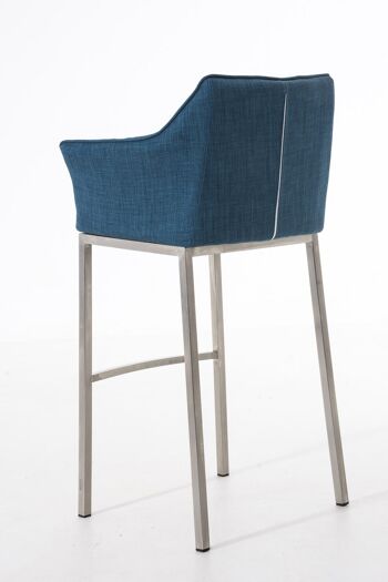 Tabouret de bar Valle Tissu Bleu 11x48cm 4