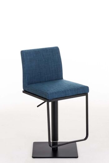 Cogorno Tabouret de Bar Tissu Bleu 18x44cm 5