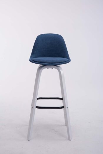 Tabouret Agnone Tissu Bleu 4x44cm 2