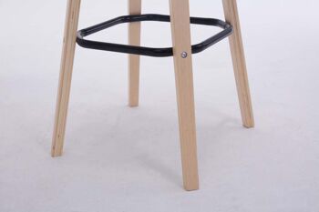 Tabouret Preturo Tissu Bleu 4x44cm 5