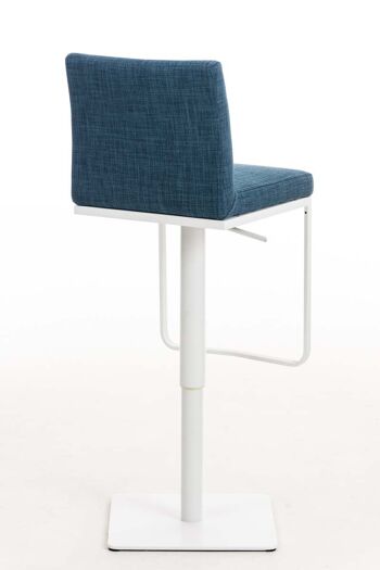 Tabouret Piagge Tissu Bleu 18x44cm 3