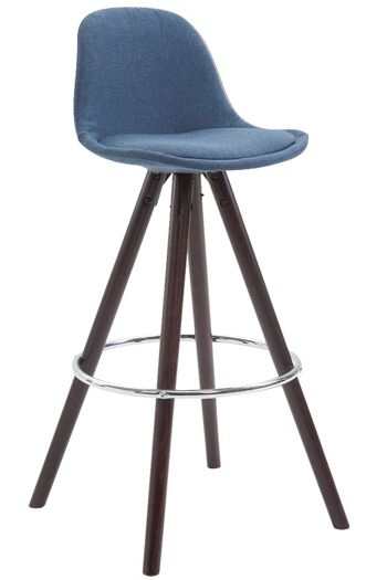 Tabouret Lucera Tissu Bleu 5x44cm 1