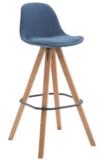 Tabouret de bar Camerata Tissu Bleu 5x44cm 1