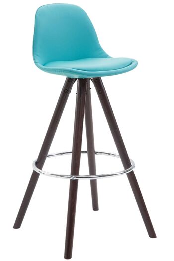 Tirolo Tabouret de Bar Faux Cuir Bleu 5x44cm 1