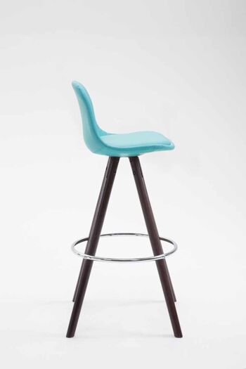 Tirolo Tabouret de Bar Faux Cuir Bleu 5x44cm 2