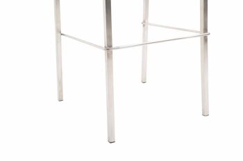 Tabouret Piuro Cuir Artificiel Bleu 7x45cm 4