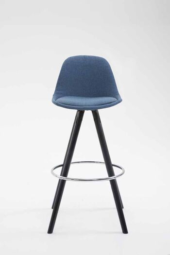 Falconara Tabouret de Bar Tissu Bleu 5x44cm 2