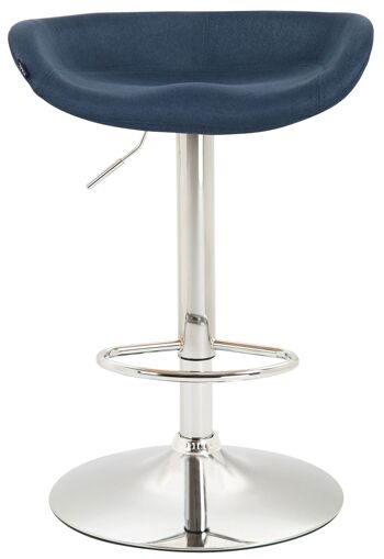 Tabouret Cesarano Tissu Bleu 5x43cm 2