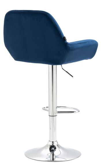 Tabouret Petrella Velours Bleu 7x52cm 4