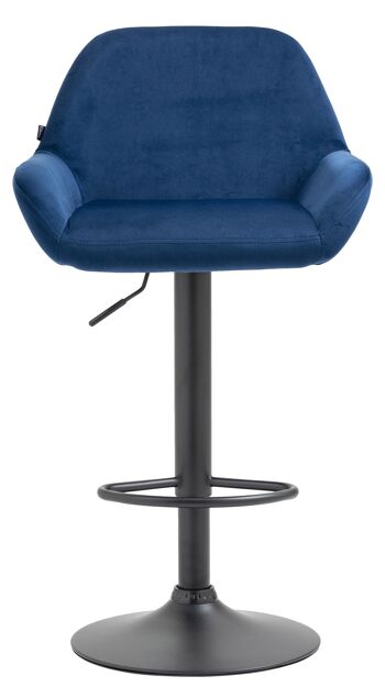 Tabouret de bar Ardore Velours Bleu 7x52cm 2