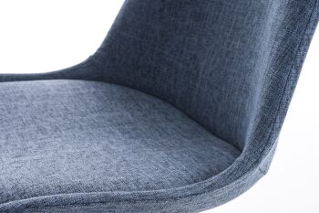 Fratta Chaise visiteur Tissu Bleu 5x41cm 4