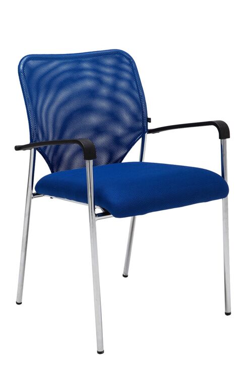 Ceregnano Bezoekersstoel Stof Blauw 6x56cm
