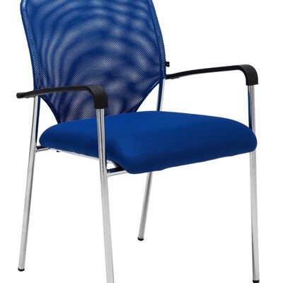 Ceregnano Bezoekersstoel Stof Blauw 6x56cm