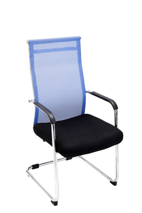 Viareggio Bezoekersstoel Kunstleer Blauw 9x62cm