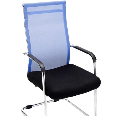 Viareggio Bezoekersstoel Kunstleer Blauw 9x62cm