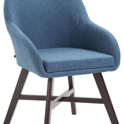 Cinisi Bezoekersstoel Stof Blauw 10x55cm