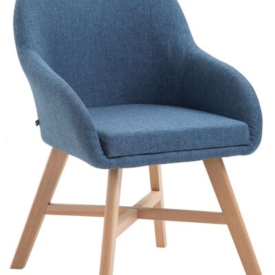 Busana Bezoekersstoel Stof Blauw 10x55cm