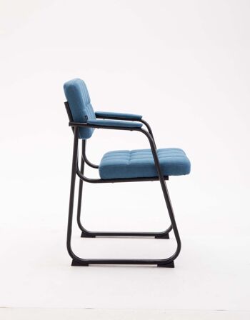 Aliminusa Chaise visiteur Tissu Bleu 10x58cm 2