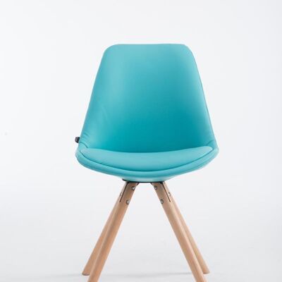 Lomazzo Bezoekersstoel Kunstleer Blauw 6x55.5cm