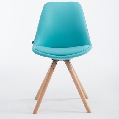 Lomazzo Bezoekersstoel Kunstleer Blauw 6x55.5cm