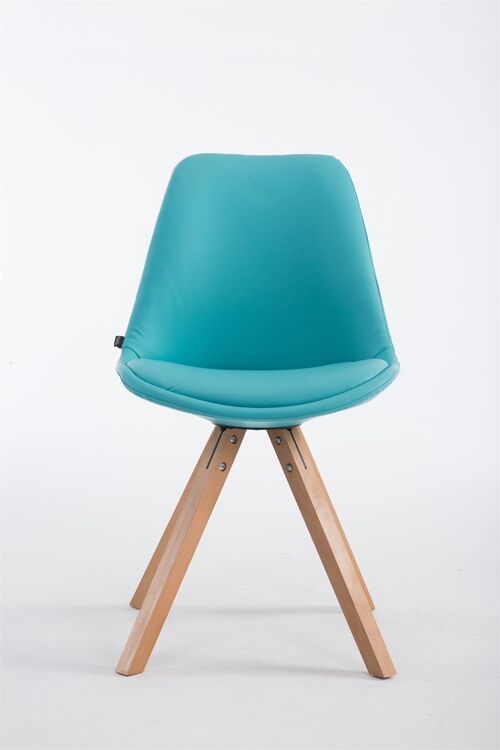 Tostini Bezoekersstoel Kunstleer Blauw 6x55.5cm