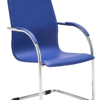 Loricco Bezoekersstoel Kunstleer Blauw 6x52cm