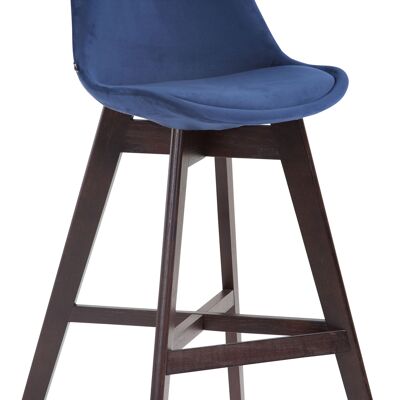 Azzolini Bureaustoel Fluweel Blauw 6x56cm