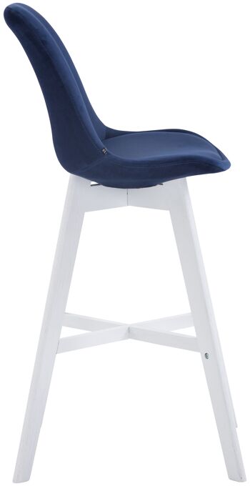 Quadrelle Chaise de bureau Velours Bleu 6x56cm 2