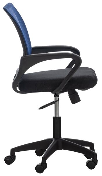 Somaglia Chaise de Bureau Microfibre Bleu 8x50cm 3