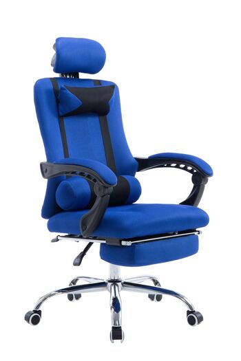 Acate Chaise de Bureau Simili Cuir Bleu 15x63cm 1