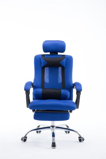 Acate Chaise de Bureau Simili Cuir Bleu 15x63cm 2