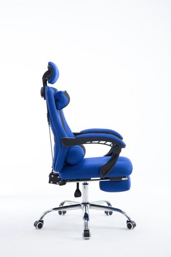 Acate Chaise de Bureau Simili Cuir Bleu 15x63cm 3