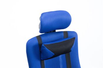 Acate Chaise de Bureau Simili Cuir Bleu 15x63cm 5
