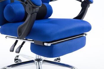 Acate Chaise de Bureau Simili Cuir Bleu 15x63cm 7