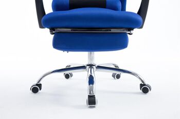 Acate Chaise de Bureau Simili Cuir Bleu 15x63cm 8